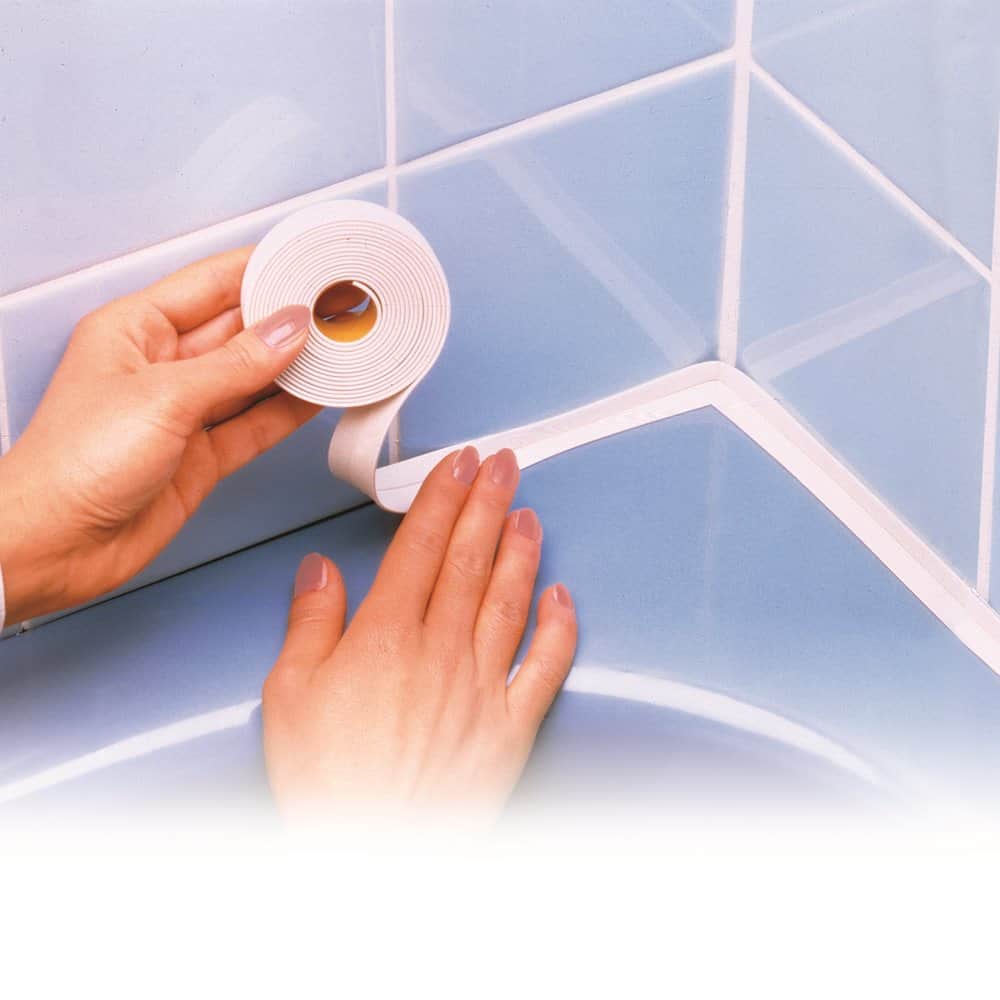 סרט איטום נדבק מסביב לאמבטיה/כיור/מקלחת