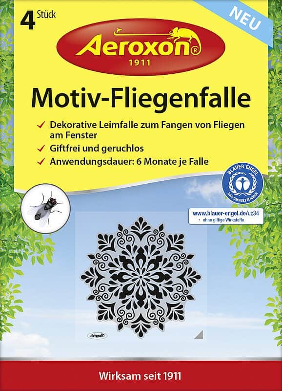 4 מדבקות מעוצבות נגד חרקים מעופפים{זבובים ברחשים}.