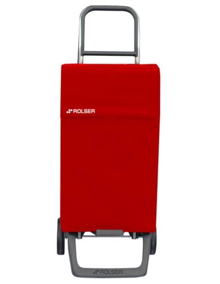 עגלה מרובעת 2 גלגלים -בצבע אדום-תוצרת ספרד