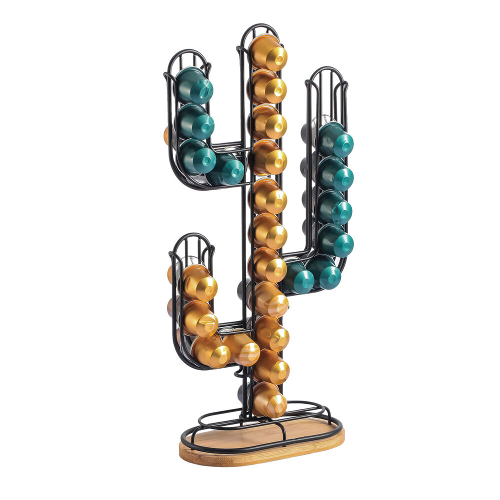 מתקן מעוצב בצורת קקטוס לקפסולות קפה