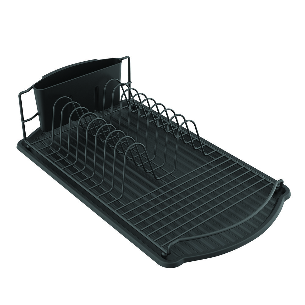 מייבש כלים עם מגש - צבע שחור