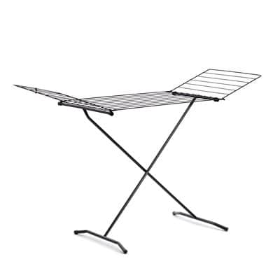 מתקן ייבוש כביסה מתכת בצבע שחור 18 מטר שטח ייבוש