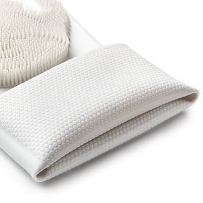 זוג כפפות סיליקון עם מברשת לשטיפת כלים/מזון