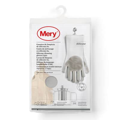 זוג כפפות סיליקון עם מברשת לשטיפת כלים/מזון