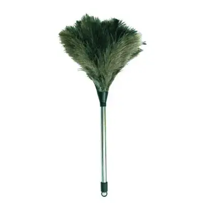 מברשת נוצות אבק עם ידית נירוסטה 45 ס"מ