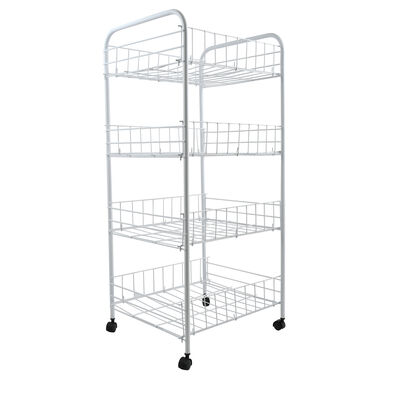 עגלת ירקות ואחסון 4 קומות