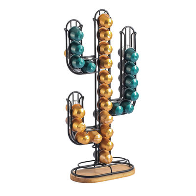 מתקן מעוצב בצורת קקטוס לקפסולות קפה