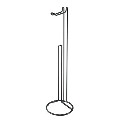 מתקן לגלילי ניר טואלט ממתכת שחור