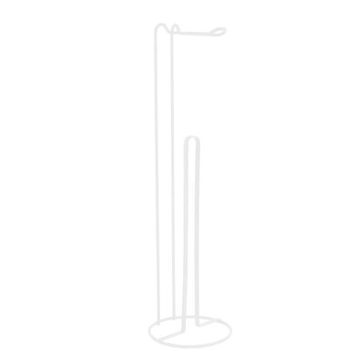 מתקן לגלילי ניר טואלט ממתכת לבן