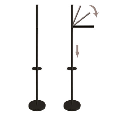 מתקן גלילי נייר טואלט מעוצב שחור