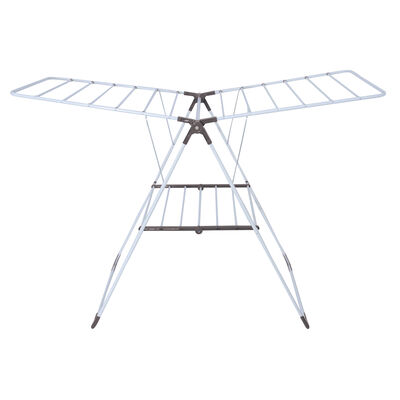 מתלה לייבוש כביסה עם מדף תחתון