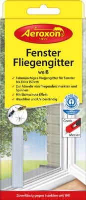 רשת לחלון נגד חרקים מעופפים - לבן.