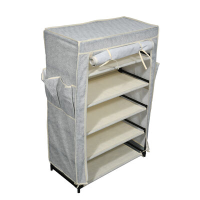 מתקן לנעלים מבד - 5 קומות וסגירה הרמטית